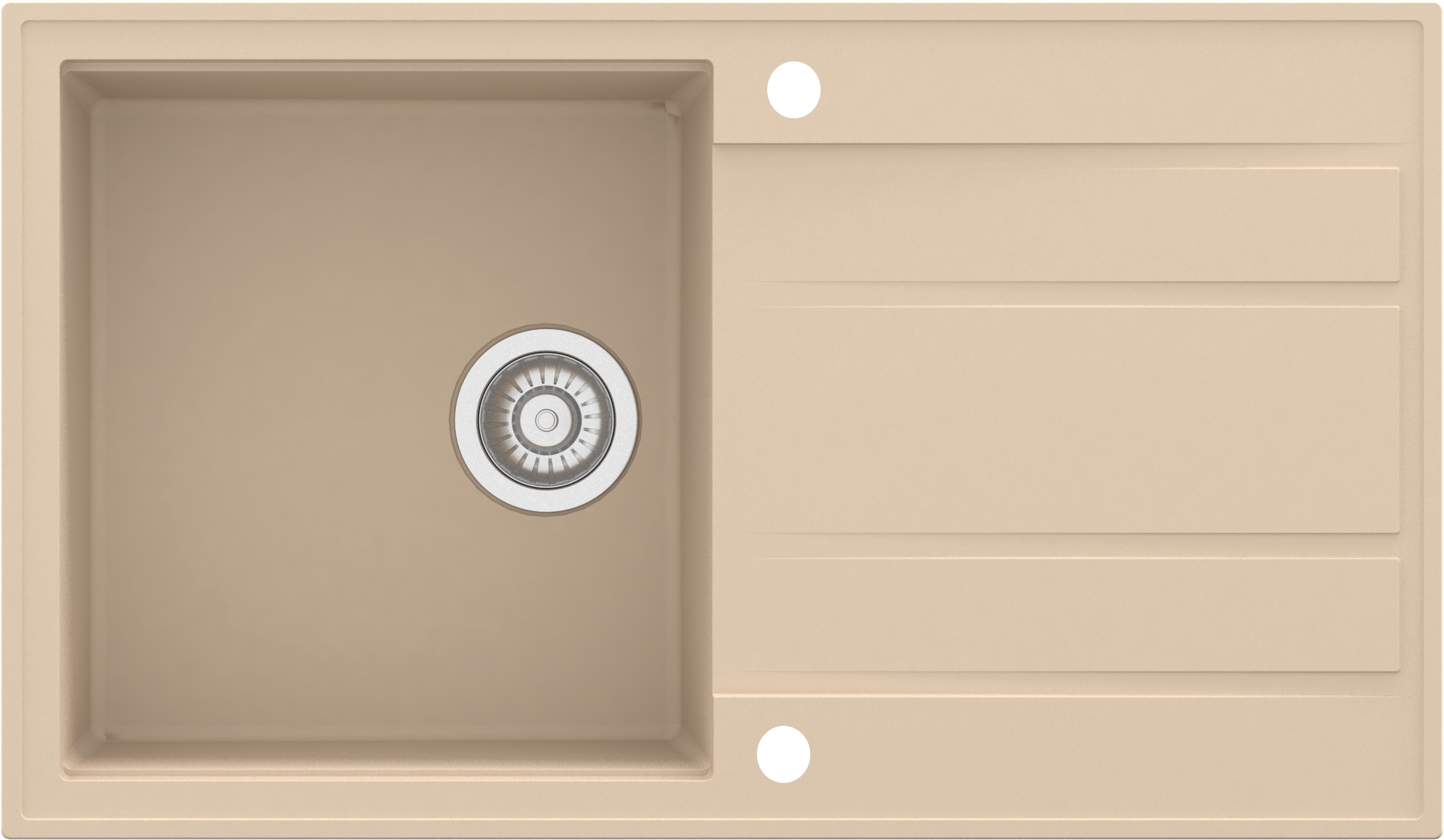 Sudoper Natura 100 Plus Beige - bež, Moderno (86/50/21cm)