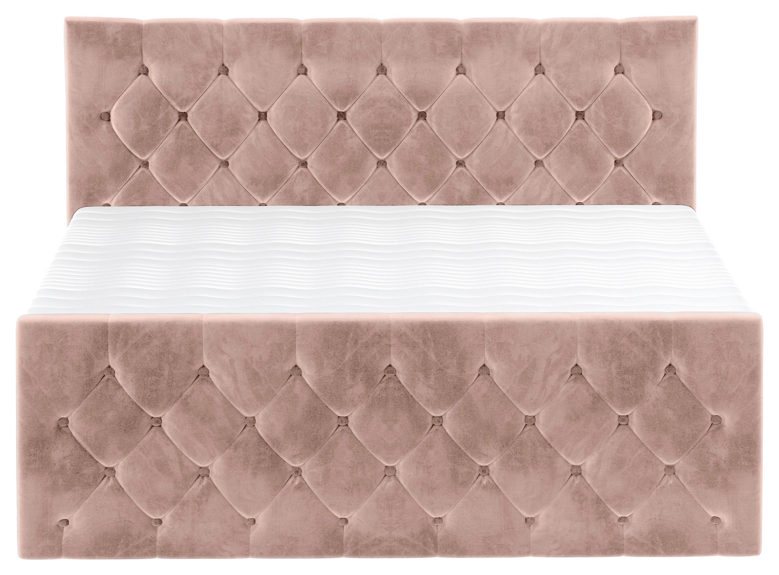 PAT BOXSPRING ELIO - bej/roz antic, Romantik / Landhaus, textil (180/200cm) - James Wood