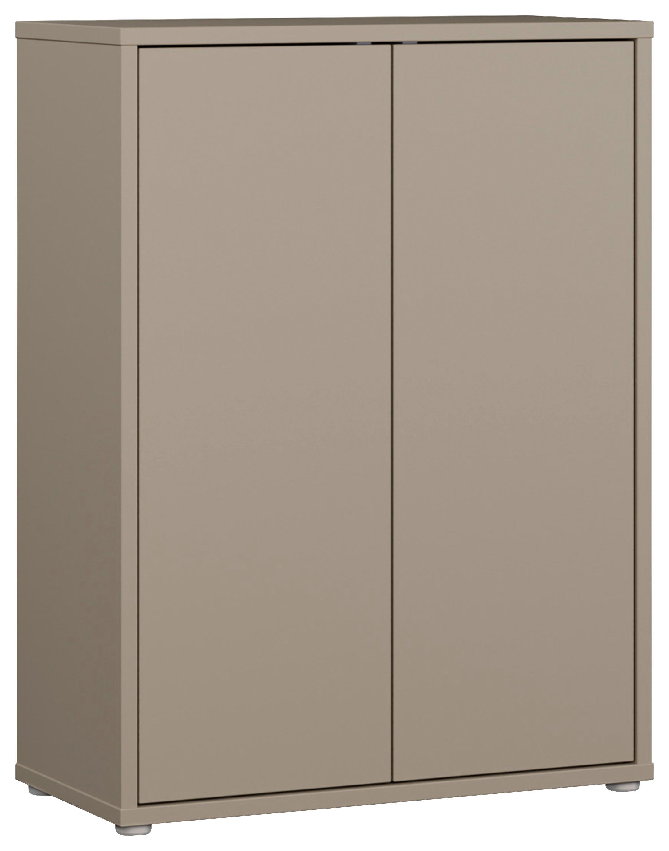 Omara Za Čevlje Alice, Rjavosiva - rjavosiva/siva, Moderno, umetna masa/leseni material (74,5/99,1/34,9cm) - Modern Living