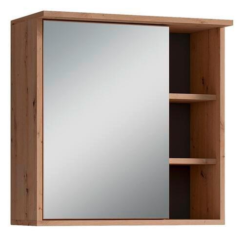 Spiegelschrank Wellness mit LED 1 Tür BHT 60x61x28 cm - MODERN, Glas/Holzwerkstoff (60/61/28cm) - MID.YOU