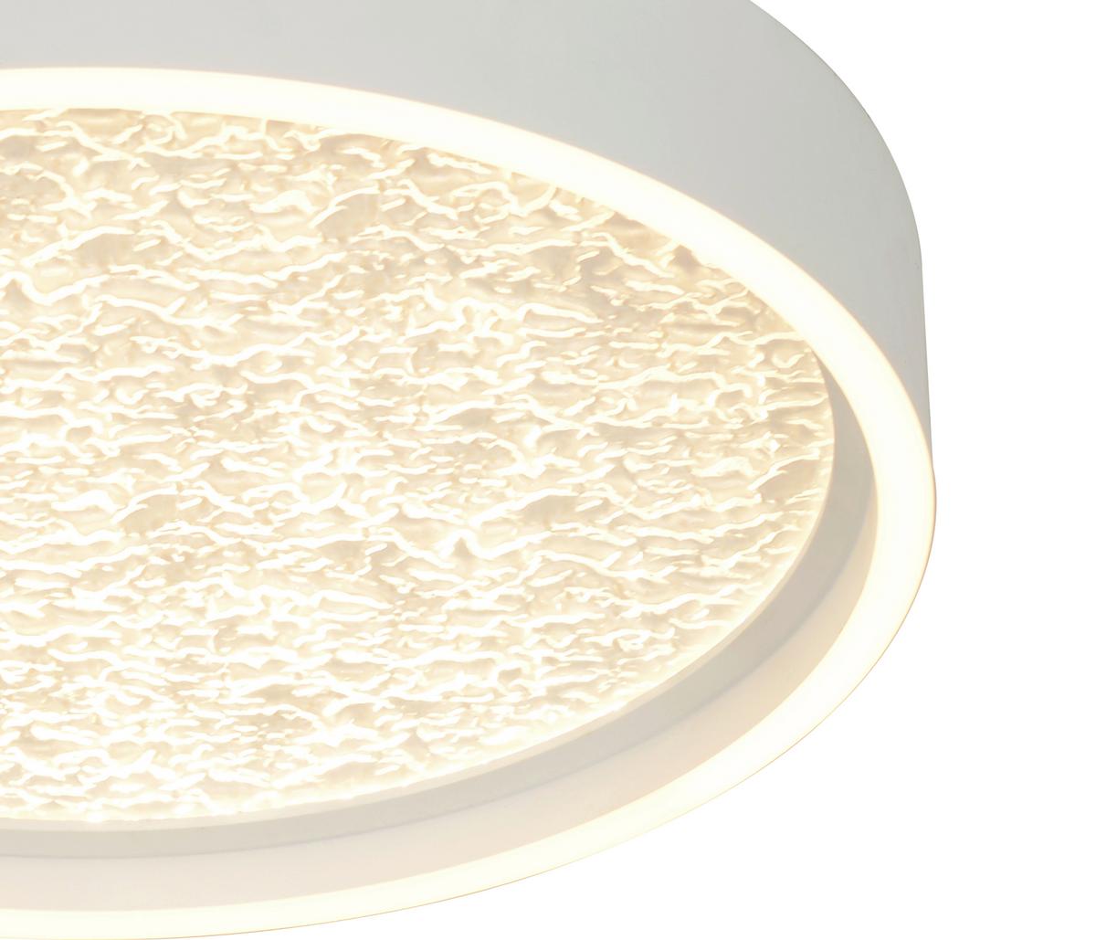 LAMPA SUFITOWA LED 9069-108M BORMES - biały, Basics, tworzywo sztuczne/metal (40/6,5cm)