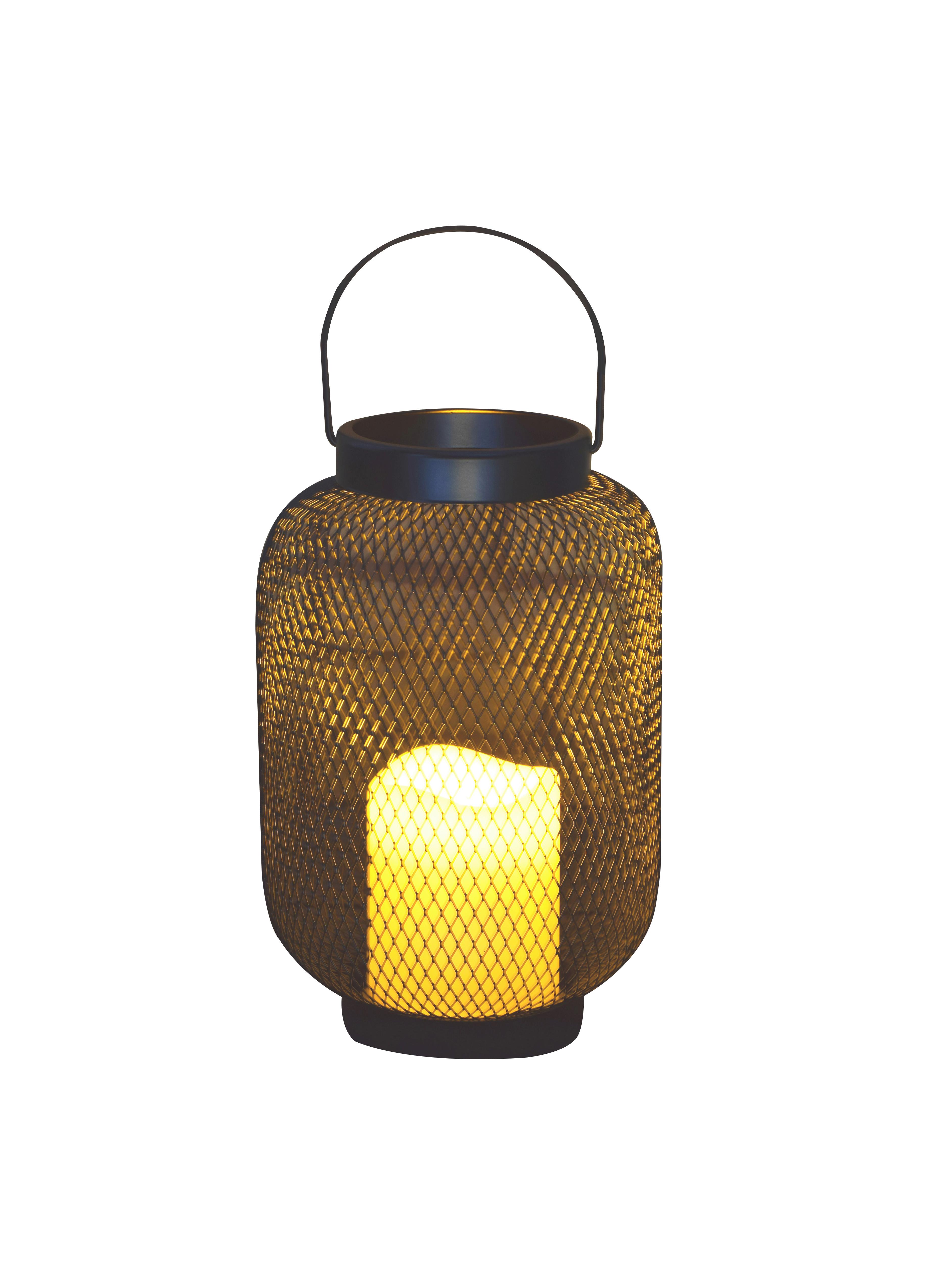 Solarleuchte Schen in Schwarz max. 0,06 Watt - Schwarz, MODERN, Kunststoff/Metall (16/26-34cm) - Modern Living