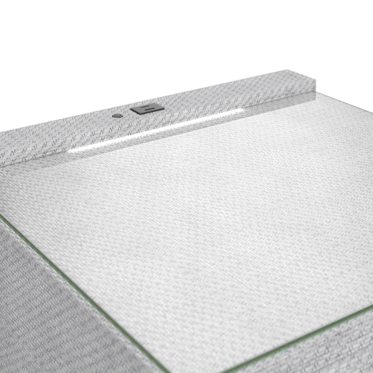 Nočna Omarica Brisbane, Barva Šampanjca - barve šampanjca, Trend, umetna masa/steklo (49,5/56,5/46cm) - Premium Living