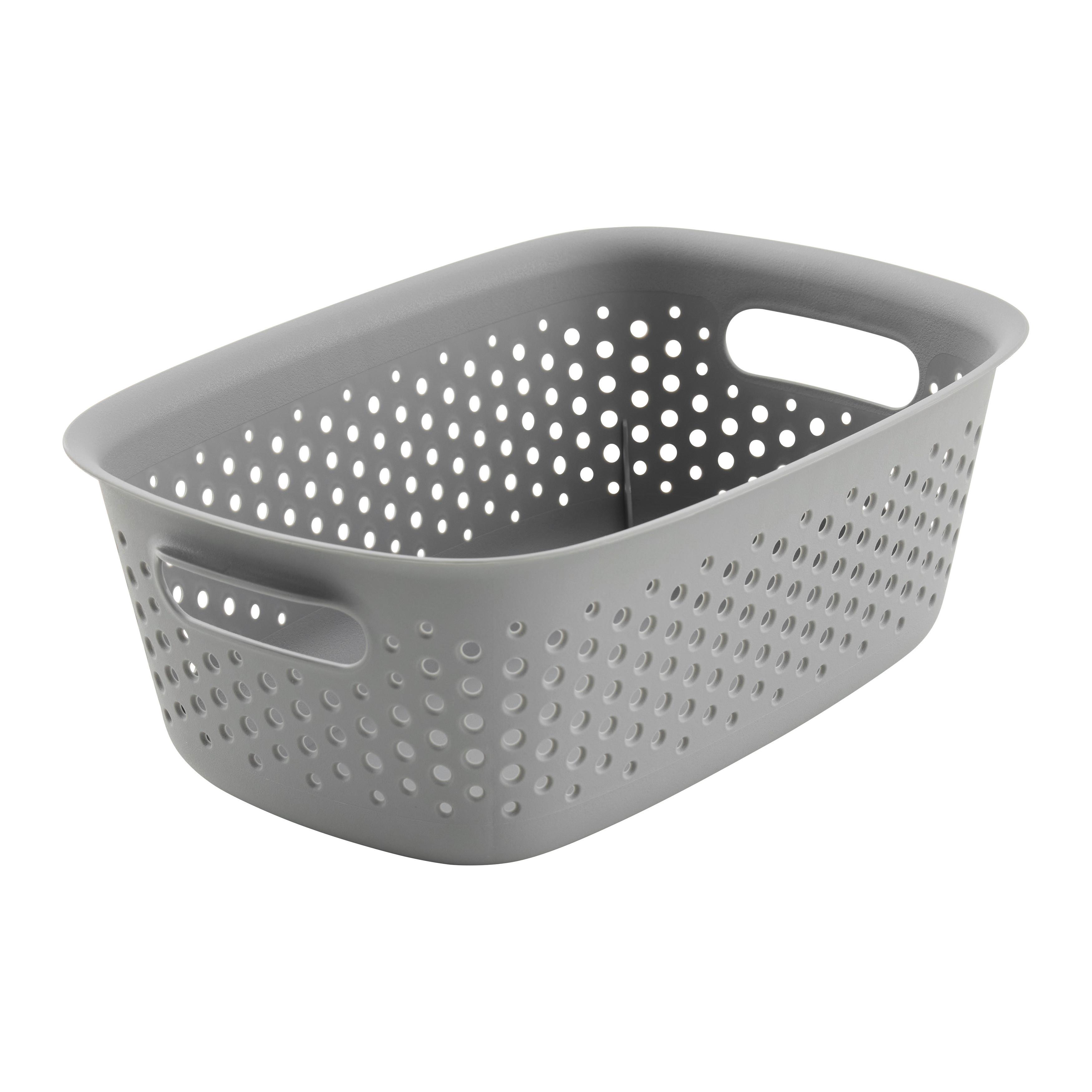 Coșuleț pentru depozitare Maja - cca. 3,5L - gri, Modern, plastic (28/19,5/10,5cm) - Mömax