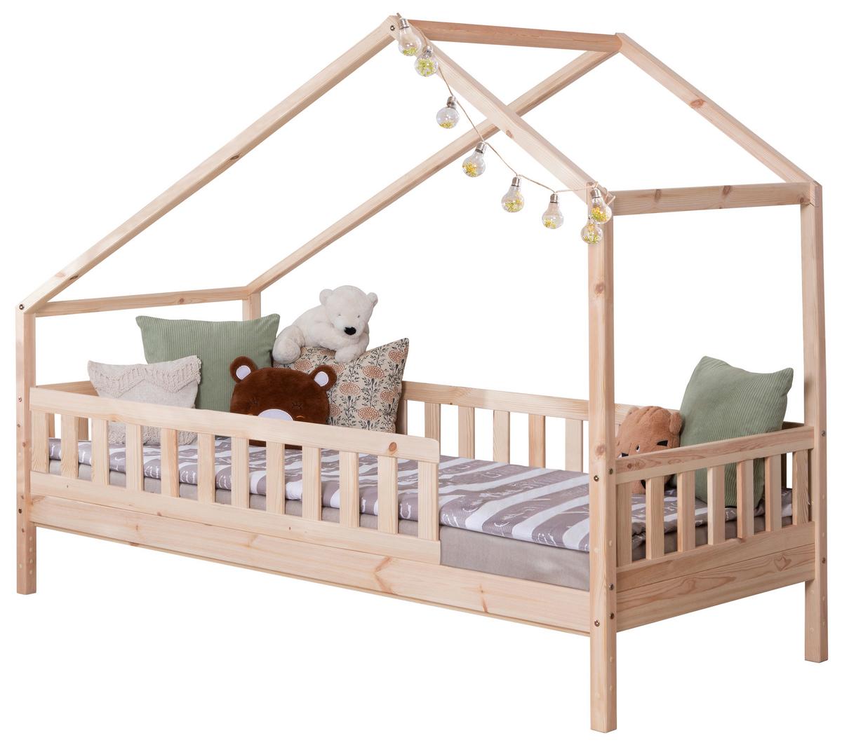 Hausbett Lou ca. 90x200 cm Holz - Naturfarben, MODERN, Holz (90/200cm) - MID.YOU