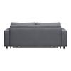 SLAAPBANK AGNETA -BASED- - Donkergrijs/Zwart, Modern, Hout/Textiel (200/83/97cm) - Premium Living