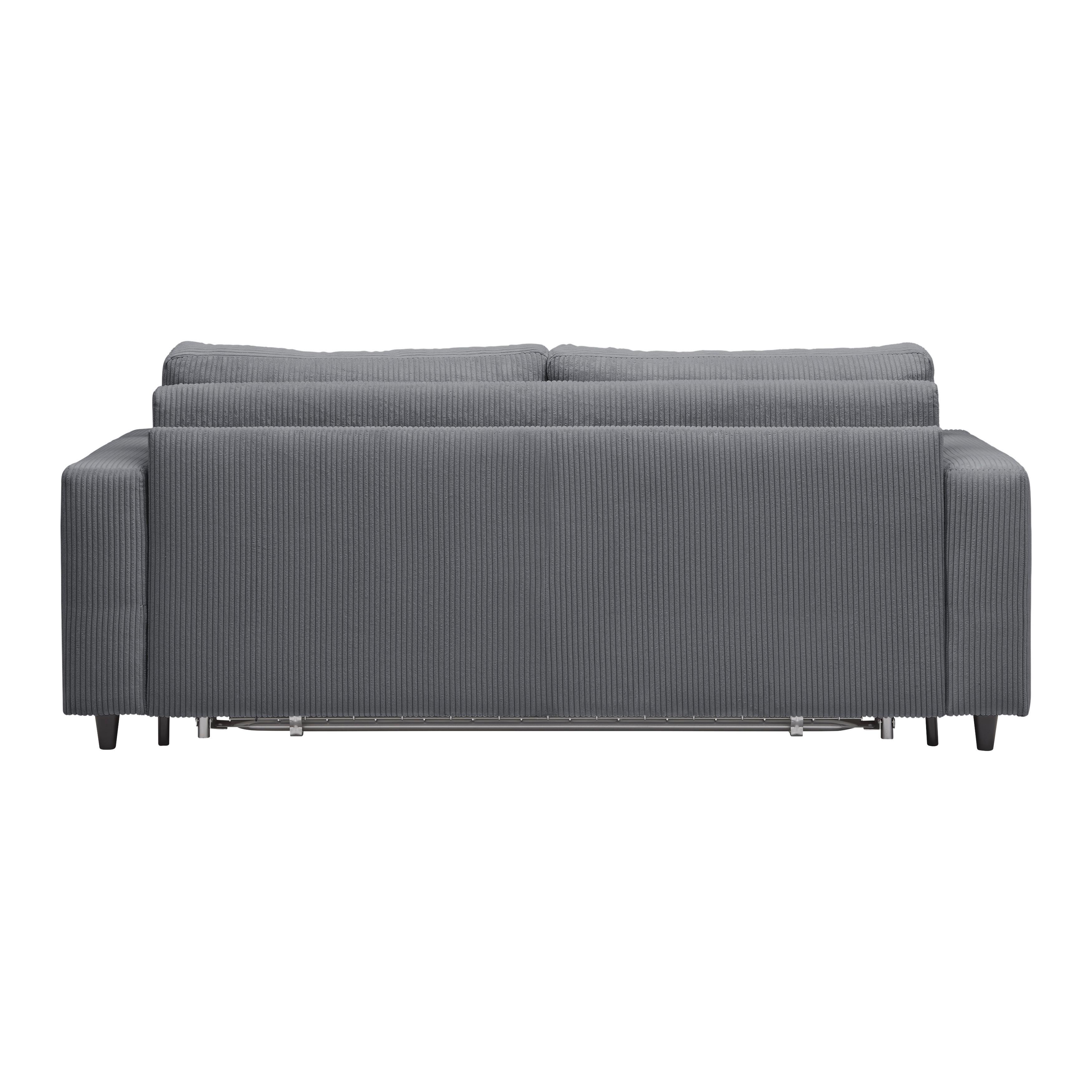 BÄDDSOFFA AGNETA -BASED- - mörkgrå/svart, Modern, trä/textil (200/83/97cm) - Premium Living
