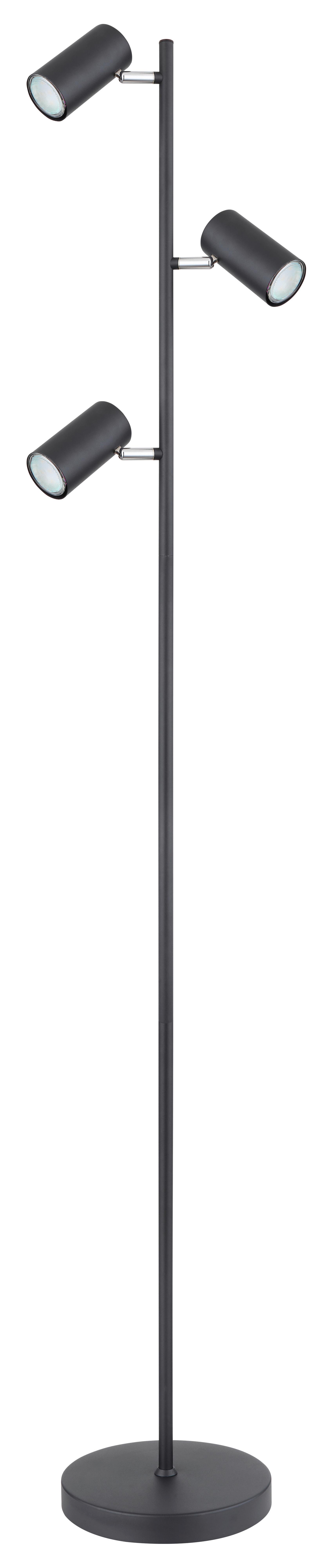 Stehleuchte 57910sb - Schwarz, Design, Metall (25/23/154cm) - Globo