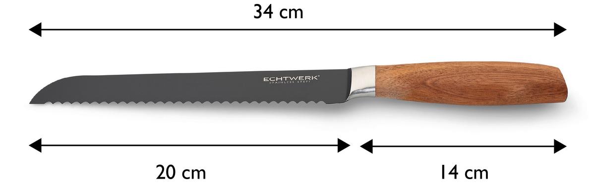 Nož Za Kruh Classic - črna, Basics, kovina (34cm) - Echtwerk
