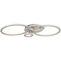 Stropna Led-svetilka Klause, Ca. 95/52/7,7 Cm - srebrne barve/barve niklja, Moderno, kovina/umetna masa (95/52/7,7cm) - Mömax