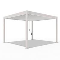 Pergola Superior, Biserna Barva, 3,6x4m - biserna, Basics, kovina (360/255/400cm) - Gardenson