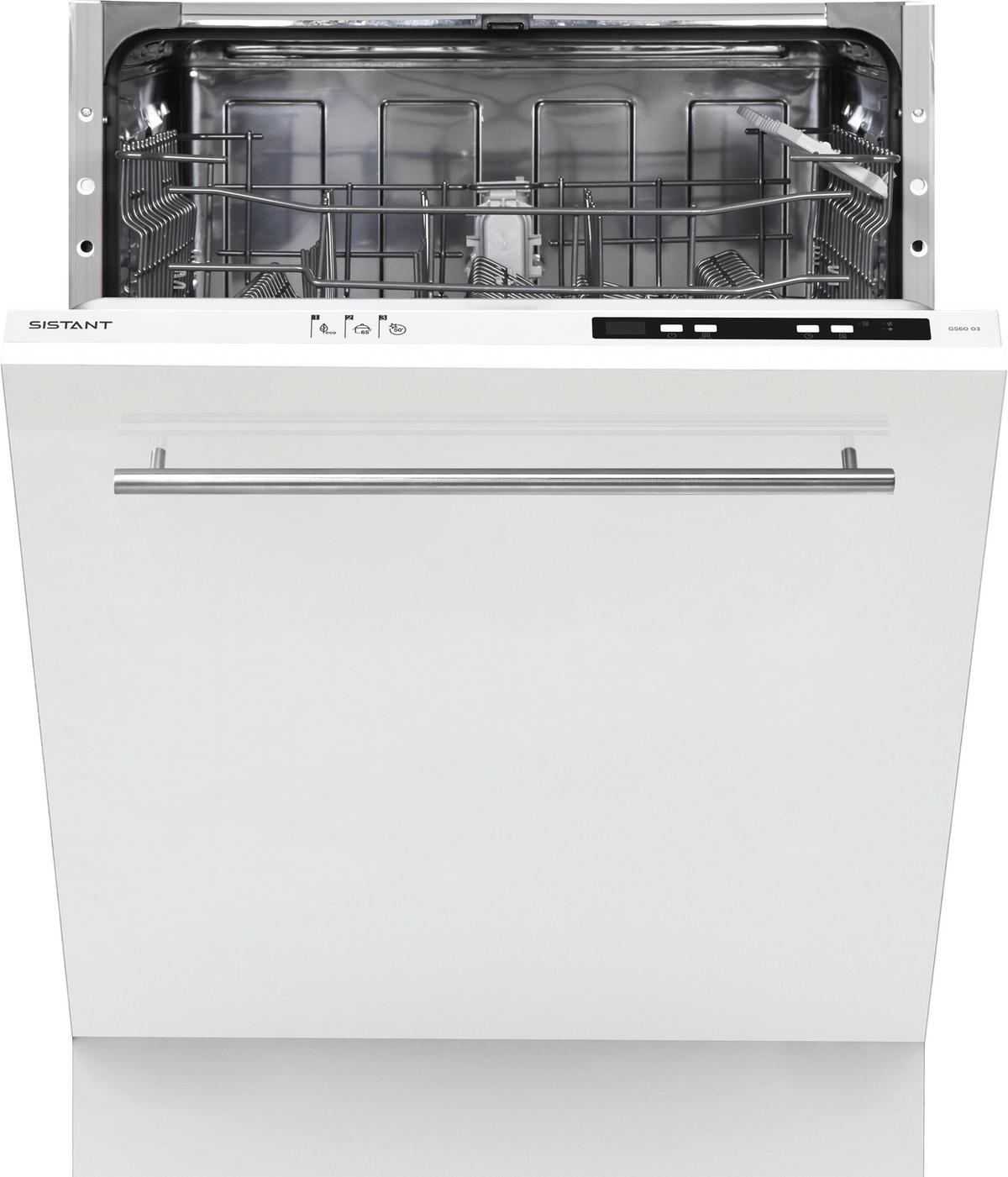 Geschirrspüler GS6003 - Weiß, Natur, Metall (59,8/82-87/55cm) - Sistant