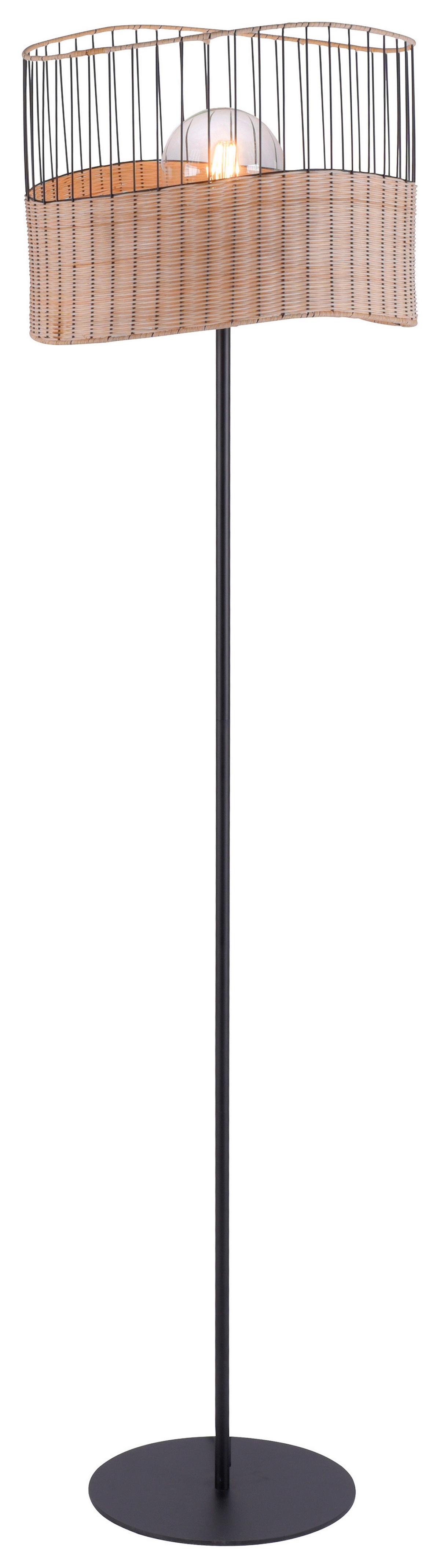 LAMPA STOJĄCA REED - czarny, Modern, tworzywo sztuczne/metal (39/39/152cm)