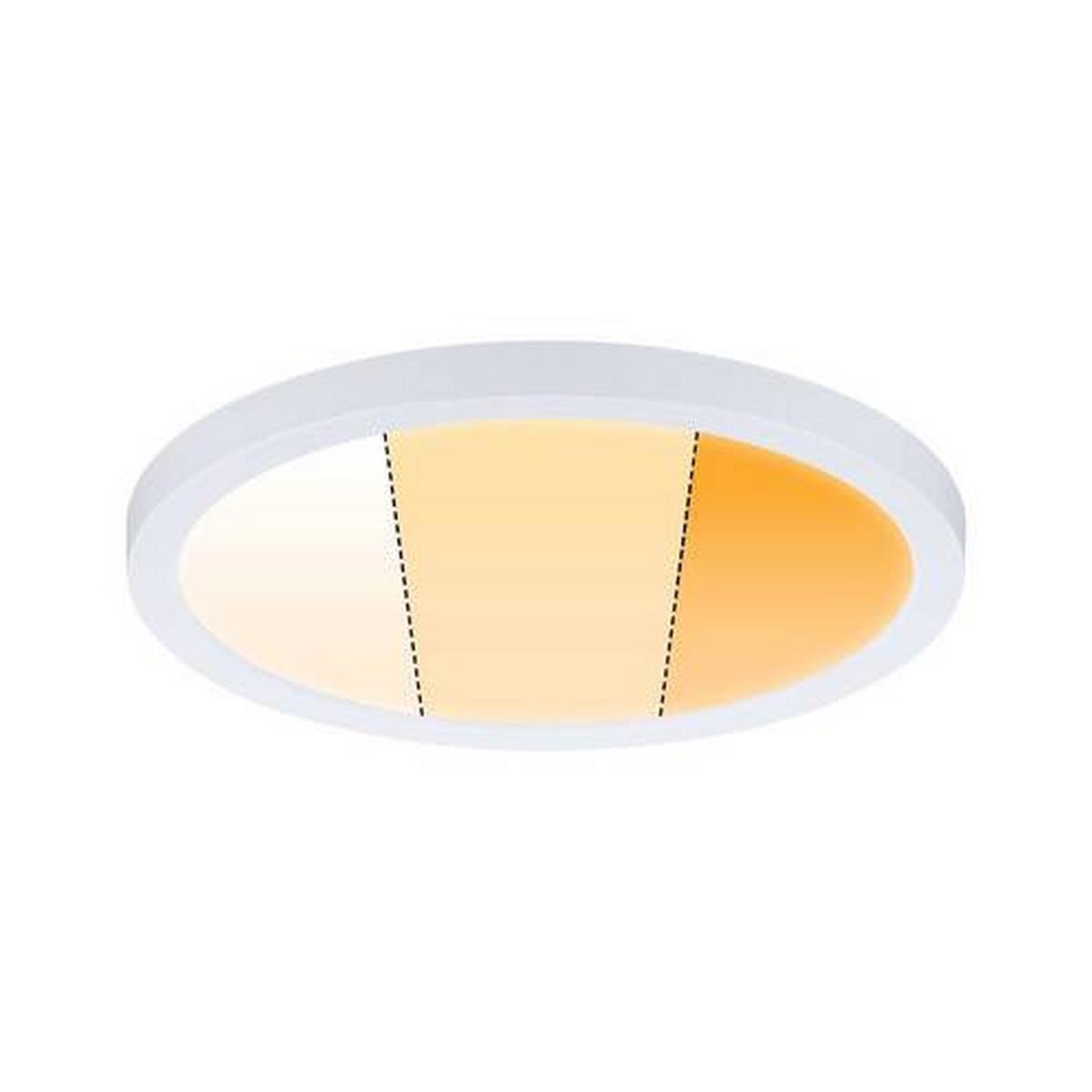 LED-Paneel Areo VariFit in Weiß max. 15 Watt - Weiß, Basics, Kunststoff (17,5cm) - Paulmann