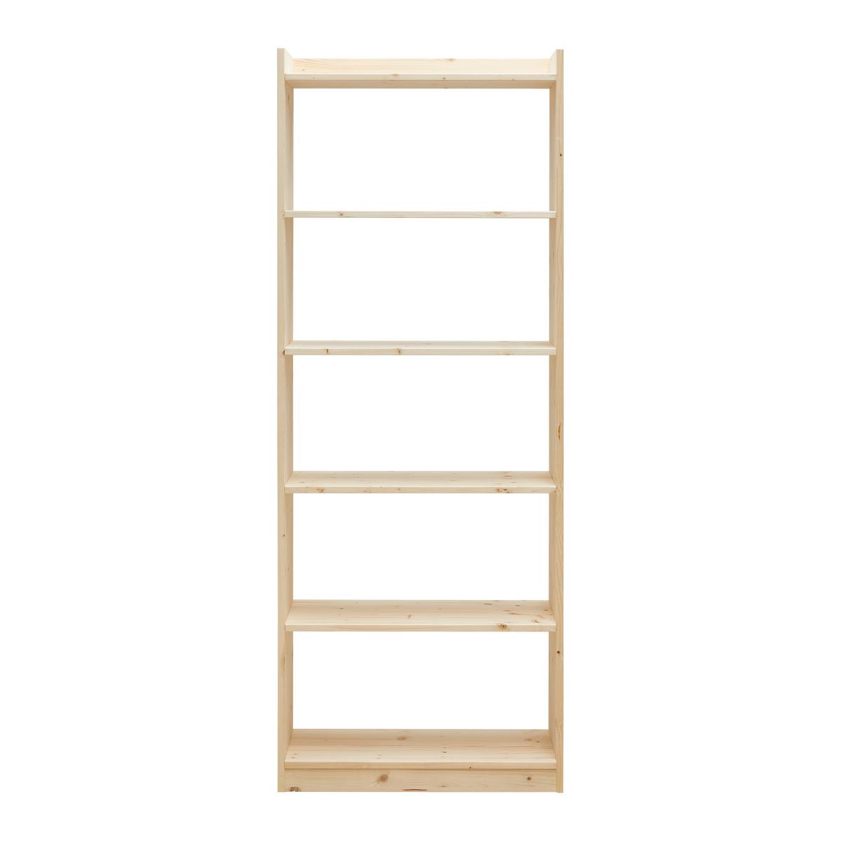 Álló Polc Woodi - natúr színű, Natur, fa (70/183/32cm) - Based