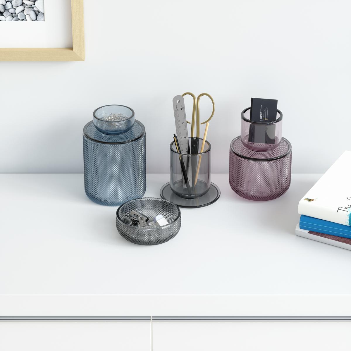 Posuda Dekorativna Smoked - siva, staklo (10/13cm) - Modern Living