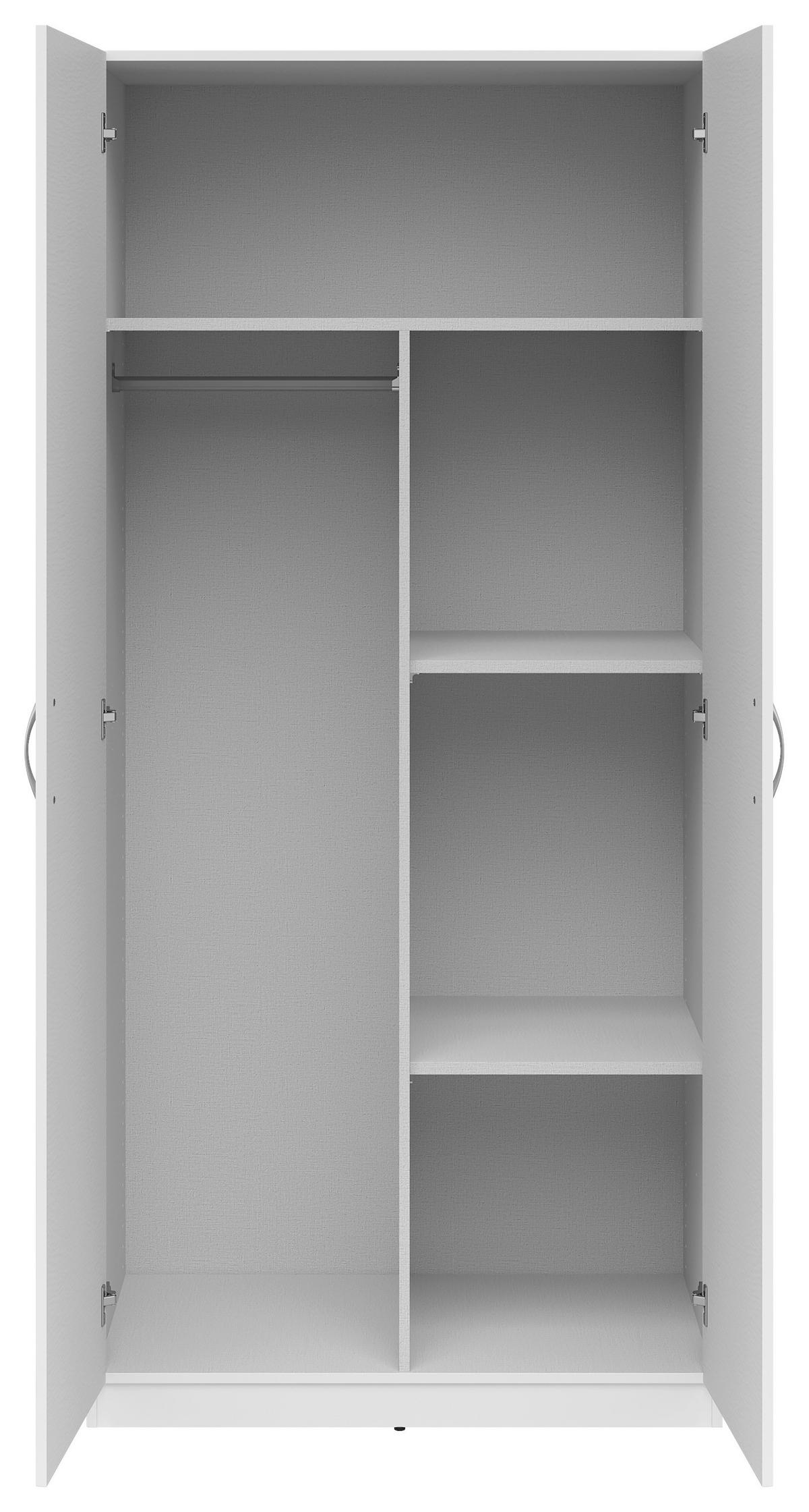 Șifonier CASAO - alb, Konventionell, material pe bază de lemn (91/197/54cm)
