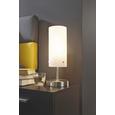Asztali Lámpa M5927011-07 - Nikkel/Fehér, modern, Üveg/Fém (12/38cm) - Mömax modern living