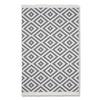 HANDVÄVD MATTA INAYA 2 - vit/antracit, Modern, textil (120/170cm) - Mömax