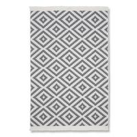 Covor Țesut De Mână Inaya - alb/antracit, Modern, textil (120/170cm) - Mömax