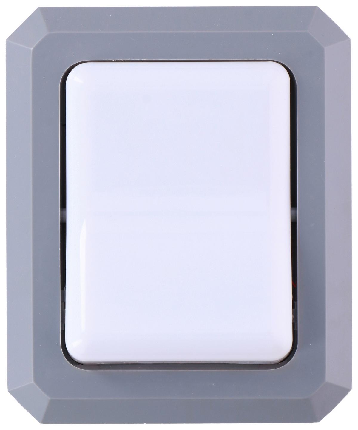 LED-Wandleuchte Jumbo in Grau - Grau, Kunststoff (18/14/4cm)