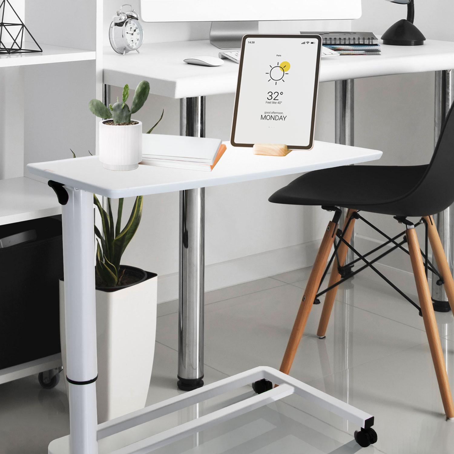 Dvižna Miza Stand Ii, Bela - bela, Basics, kovina/umetna masa (90/42/67cm) - MID.YOU