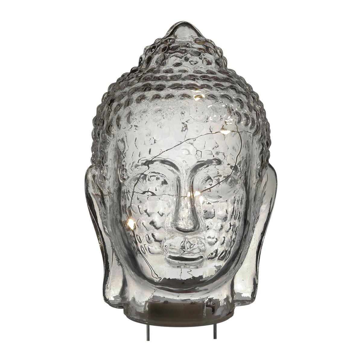 LED-Dekoleuchte Dilia in diversen Farben - Klar/Grau, Glas/Kunststoff (14/21cm)