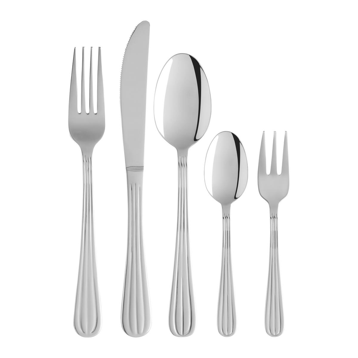 Set de tacâmuri 20/1 Rosemary - culoare inox, Romantik / Landhaus, metal - Mömax