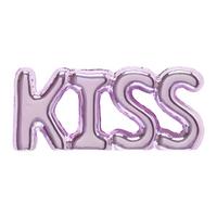 Dekoschriftzug Kiss Pink - Pink, MODERN, Keramik (24/2,5/10,5cm) - Mömax