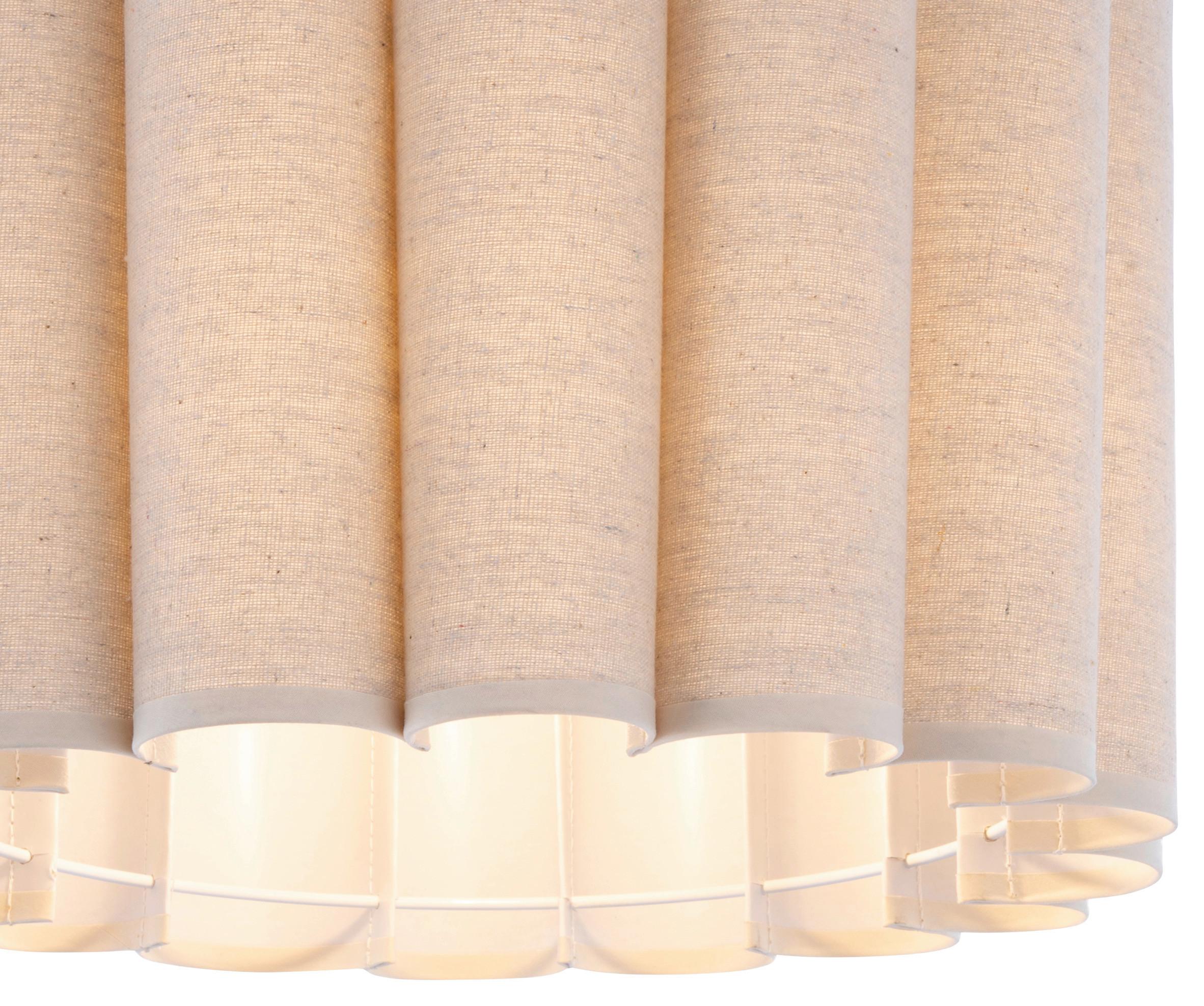 TAKLAMPA SEJLA - beige, Modern, metall/textil (40/40/30cm) - Mömax