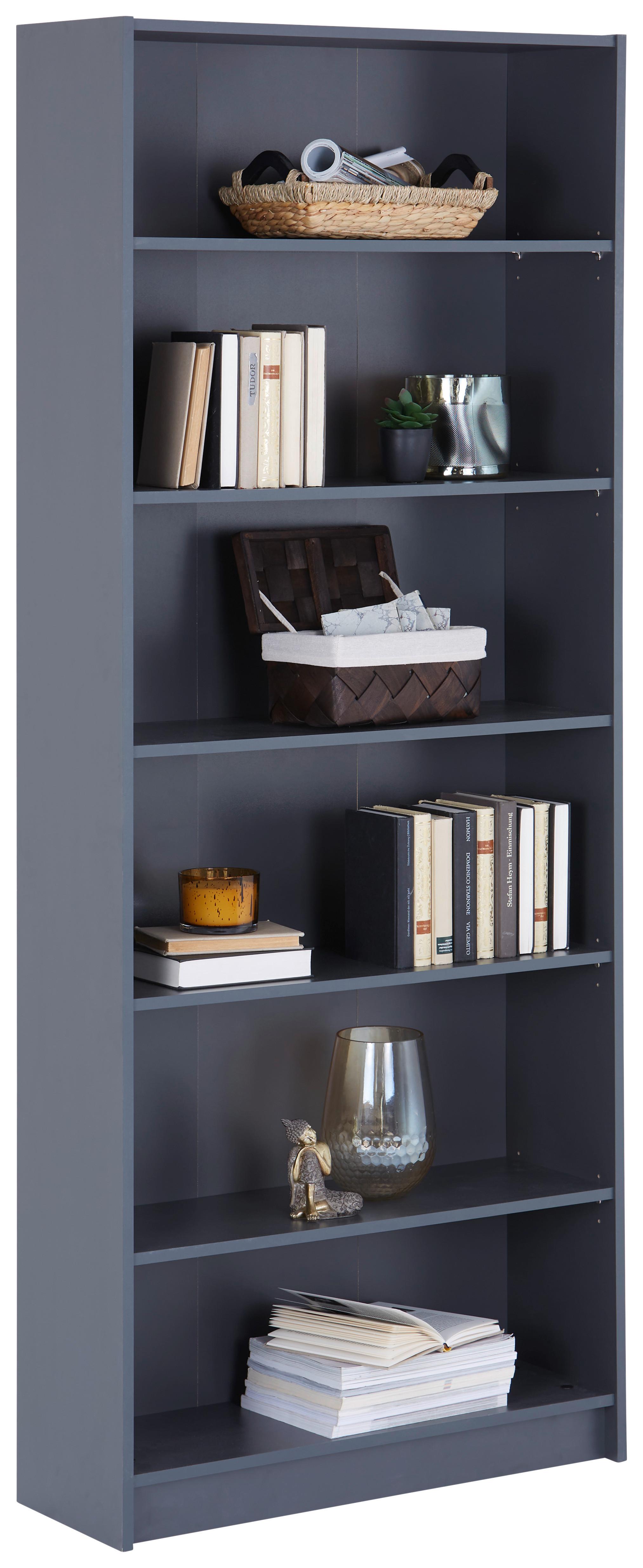 Etajeră DALI - antracit, Modern, material pe bază de lemn (80/202/28cm) - Modern Living