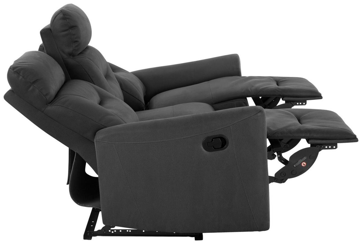 Zofa Aureli, Črna - črna, Basics, kovina/tekstil (186,5/102,5/92,5cm) - Livetastic