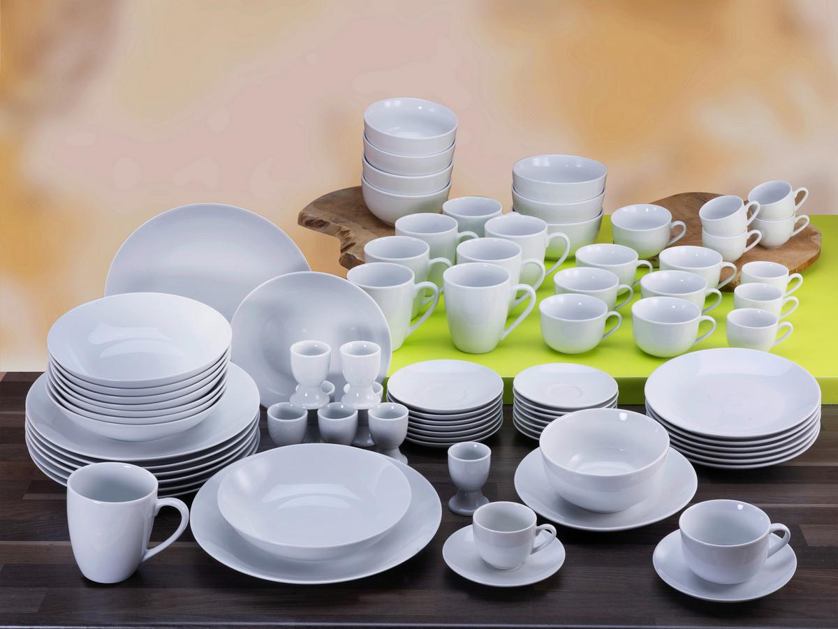 Kombinirani Servis Luna, 80-Delni Set - bela, Basics, keramika - Creatable