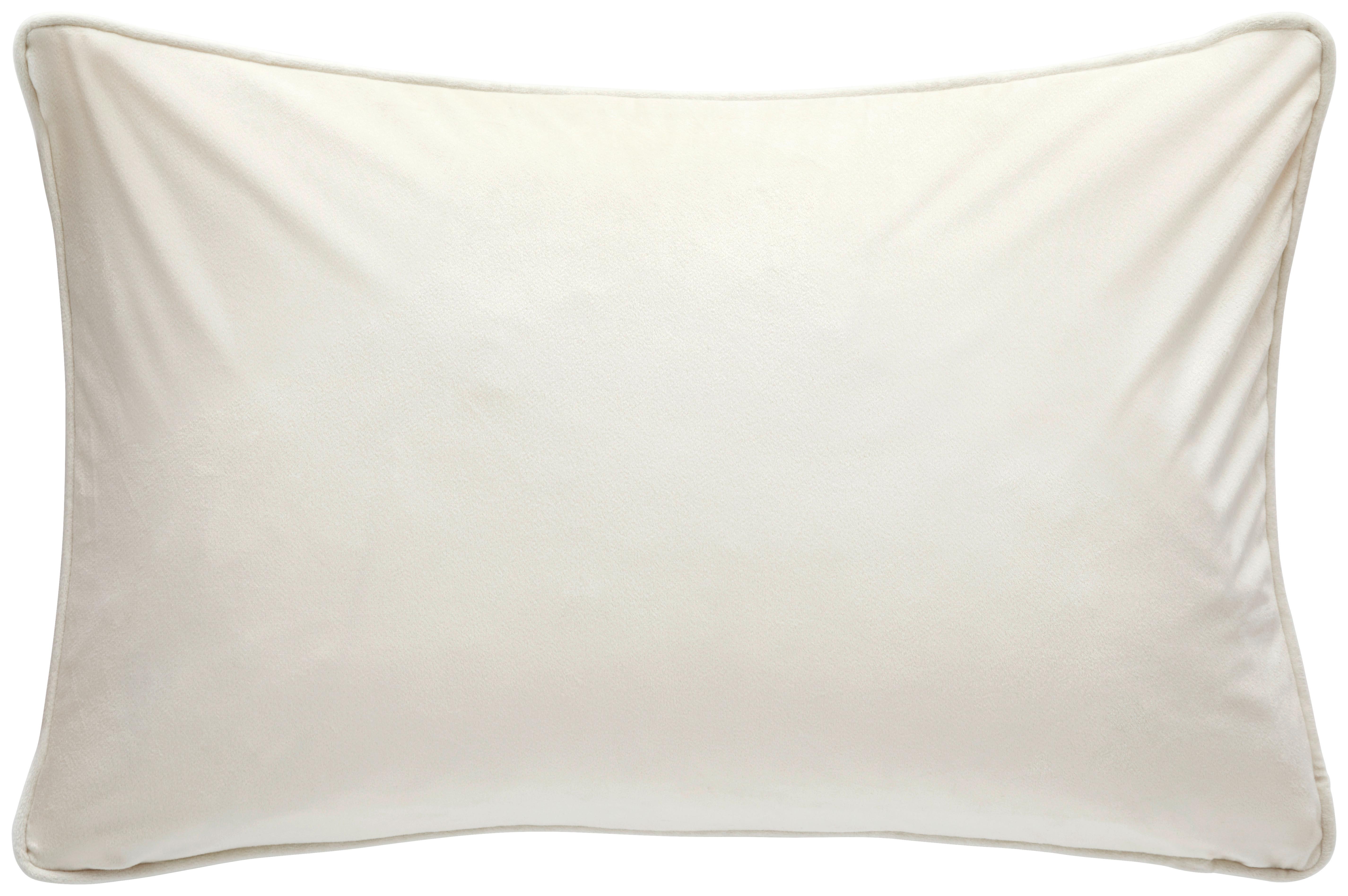 POSZEWKA NA PODUSZKĘ ZENATO SAMT UNI - szampanowy, Basics, tkanina (40/60cm) - Ambiente