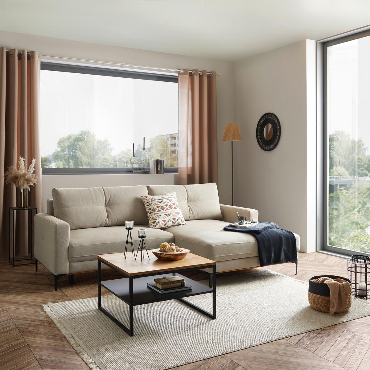 Coltar BERGAMO - bej, Modern, textil (238/162cm) - Mömax