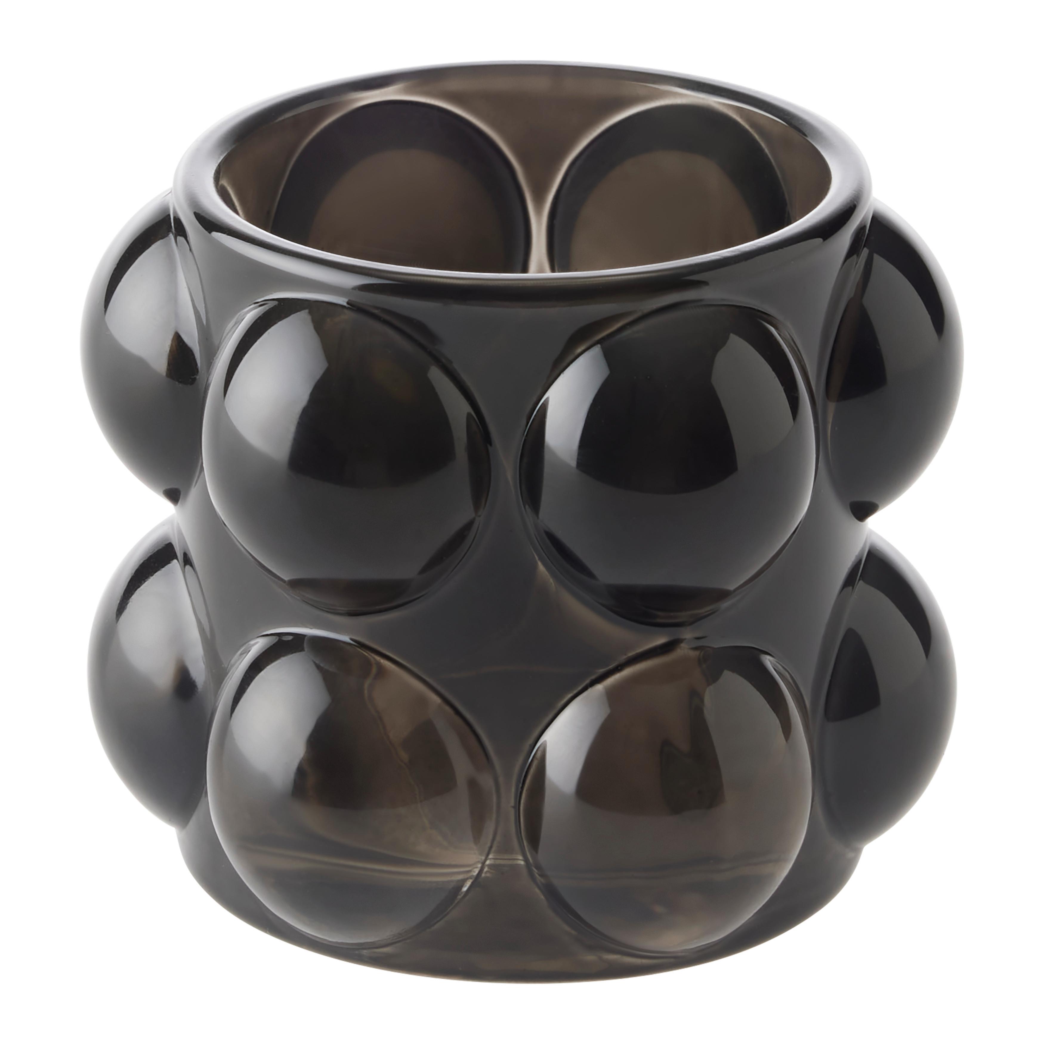 Kerzenhalter Linus Schwarz Ø ca. 8cm - Schwarz, Glas (8/7cm) - Mömax