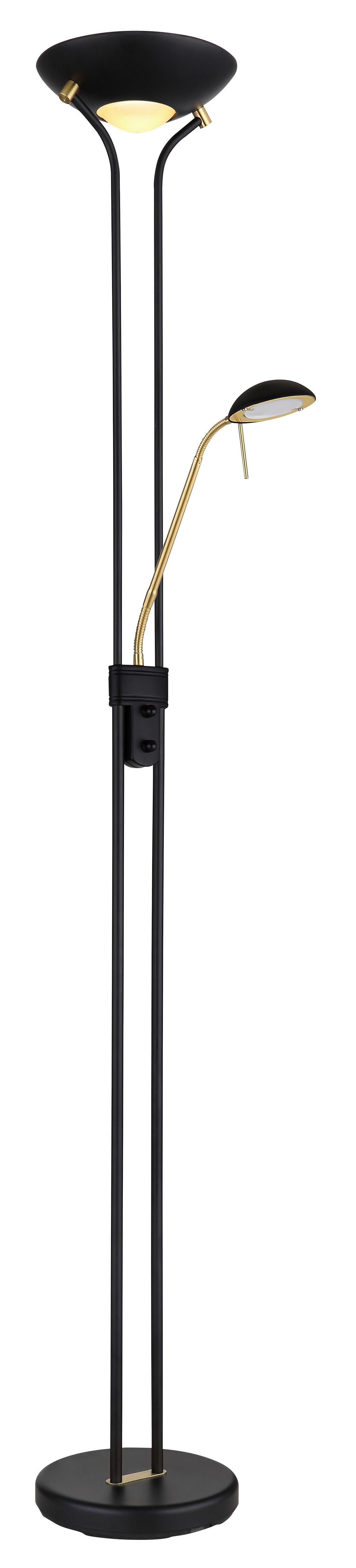 Svjetiljka Podna 59020b - boje mjeda/crna, Trend, staklo/metal (25,5/180cm) - Globo