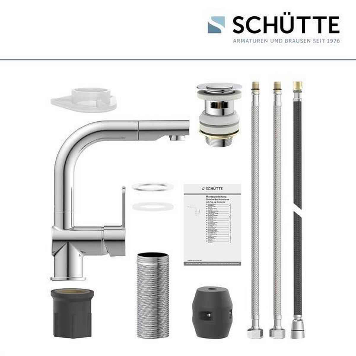 Waschtischarmatur London aus Metall - Chromfarben, Basics, Metall (7,9/22,5/19,5cm) - Schütte