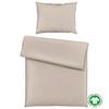 Bettwäsche Bio-Eva in Taupe ca. 140x200cm - Taupe, MODERN, Textil (140/200cm) - ecoTree