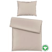 Bettwäsche Bio-Eva in Taupe ca. 140x200cm - Taupe, MODERN, Textil (140/200cm) - ecoTree