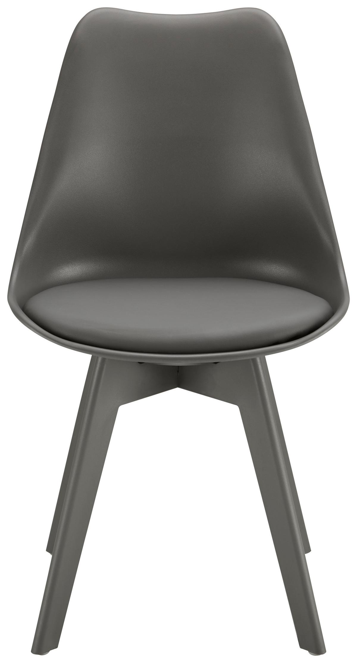 KRZESŁO VEGA - szary, Modern, tworzywo sztuczne (46/83/54cm) - Bessagi Home