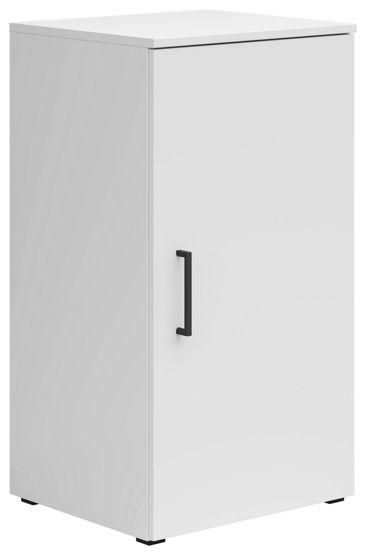 Komoda Multi - bijela/crna, Moderno, drvni materijal/plastika (45/83/40cm) - Modern Living