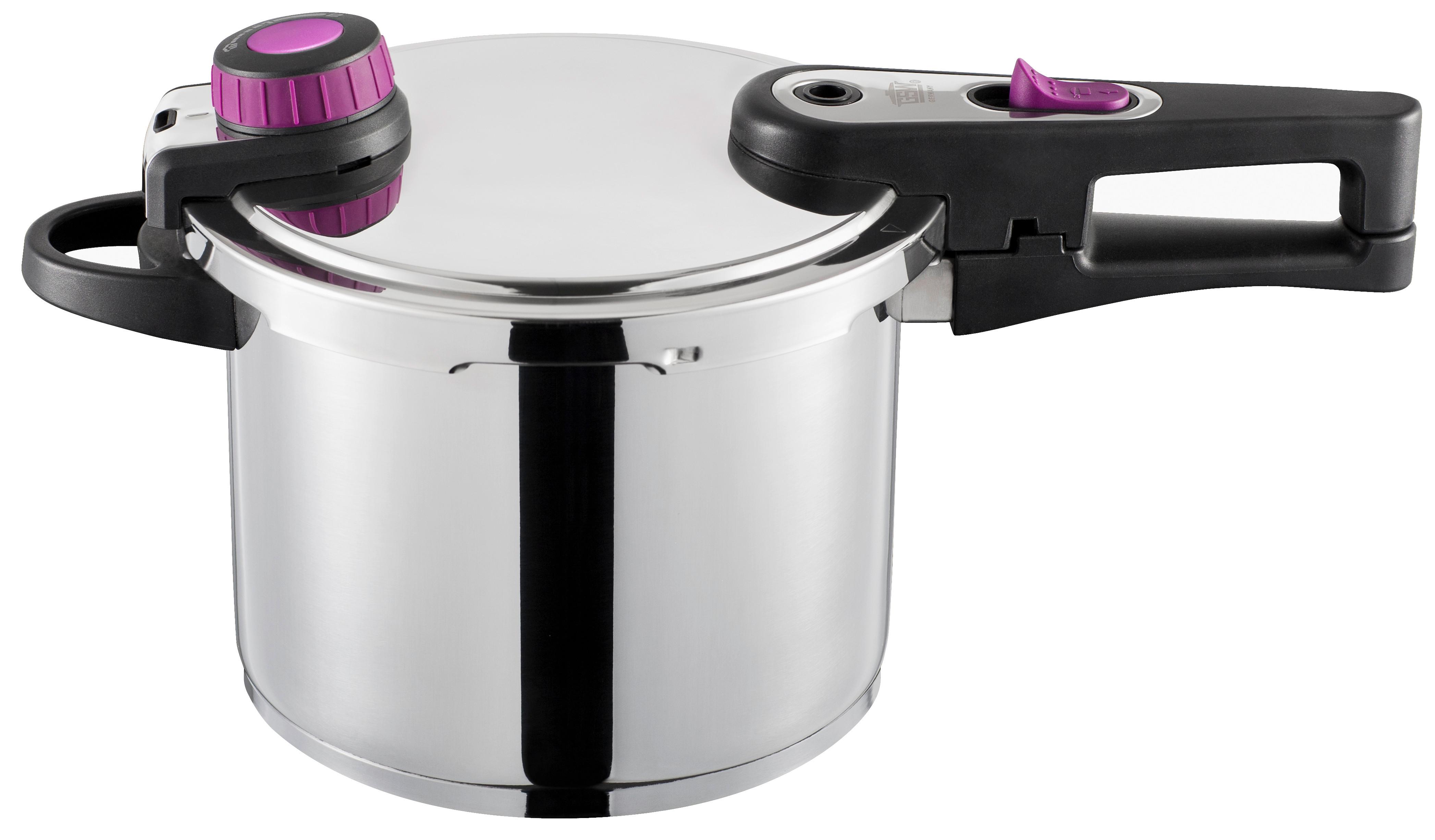 Lonec Na Pritisk System Plus - barve nerjavečega jekla, Basics, kovina (22cm) - GSW