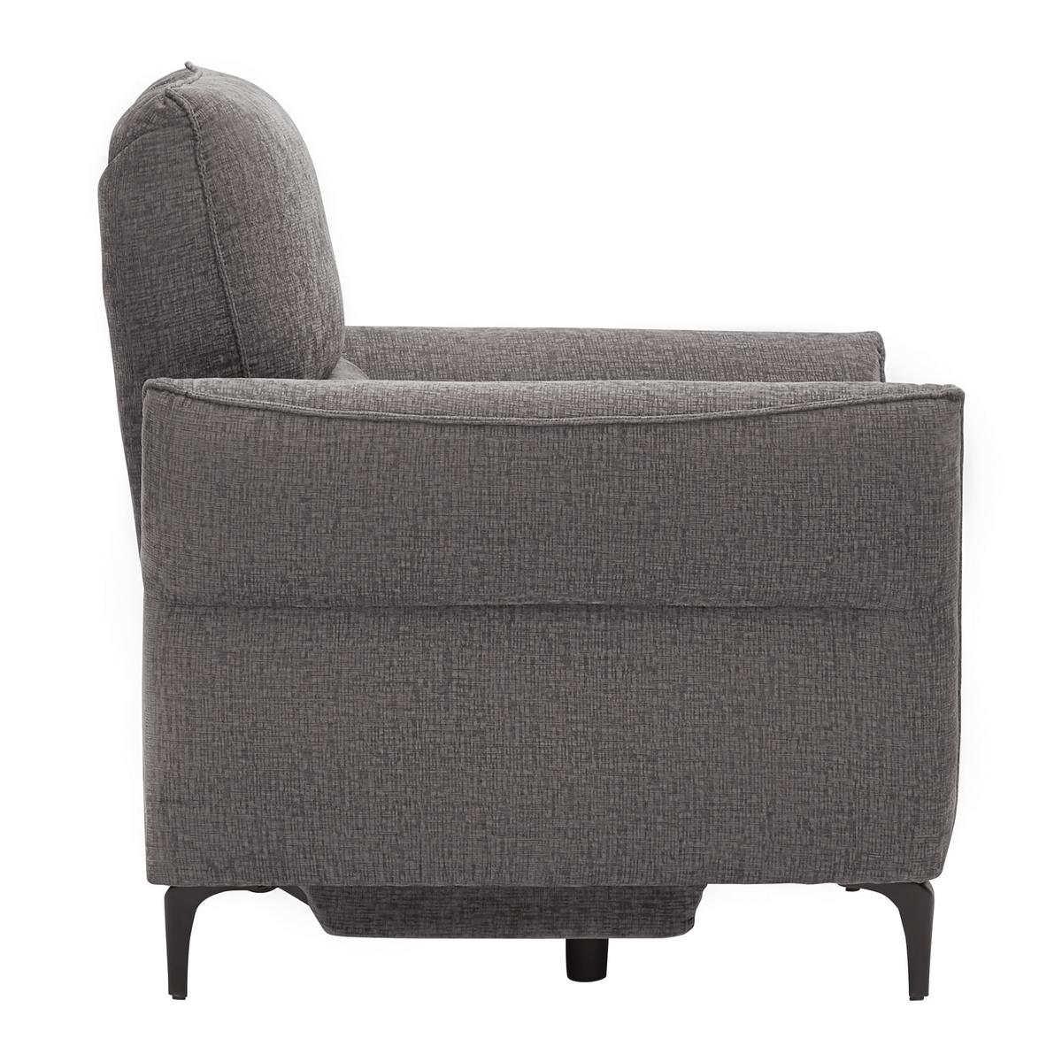 Relaxsessel Cape Town Dunkelgrau - Dunkelgrau/Schwarz, MODERN, Holz/Textil (95/99/92cm) - Mömax