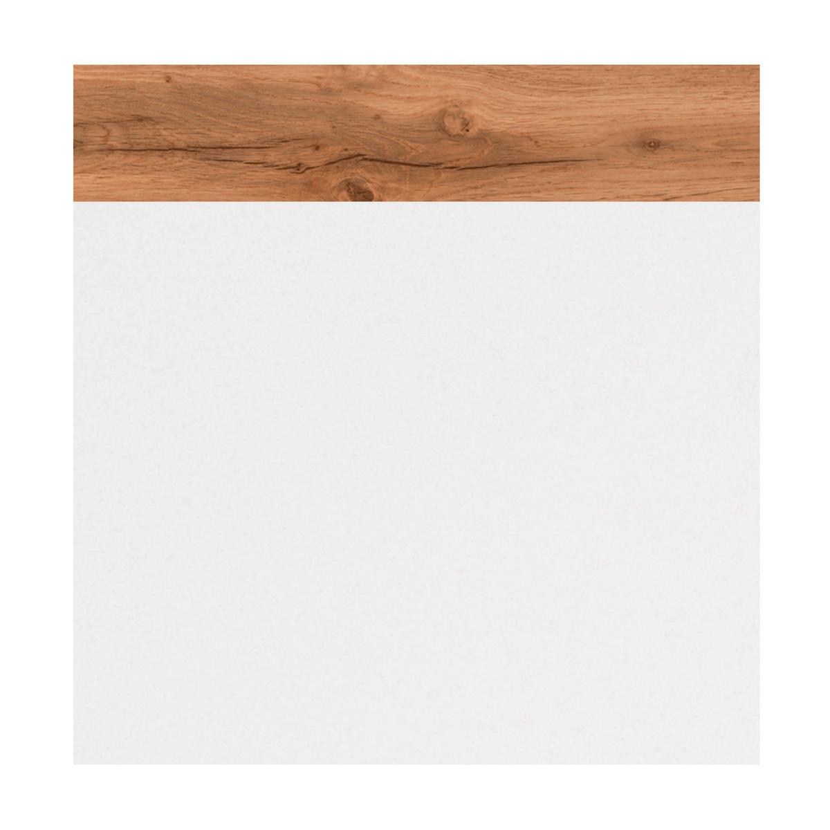 Unterschrank in Weiss 'Pienza' - Eichefarben/Silberfarben, Basics, Holzwerkstoff/Kunststoff (40/79/35cm) - Held