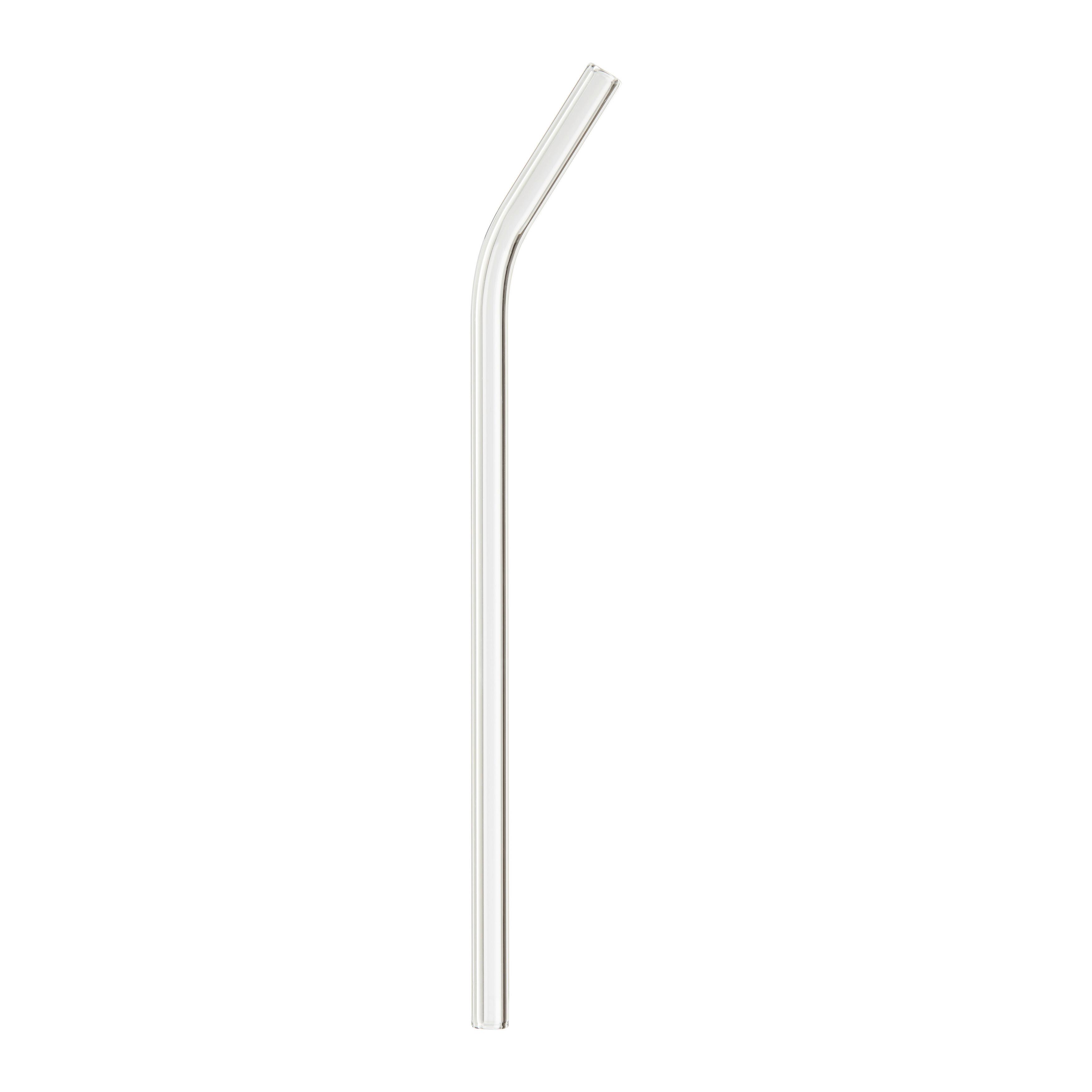 Trinkhalm Jessy aus Glas - Klar/Transparent, Glas (20cm) - Premium Living