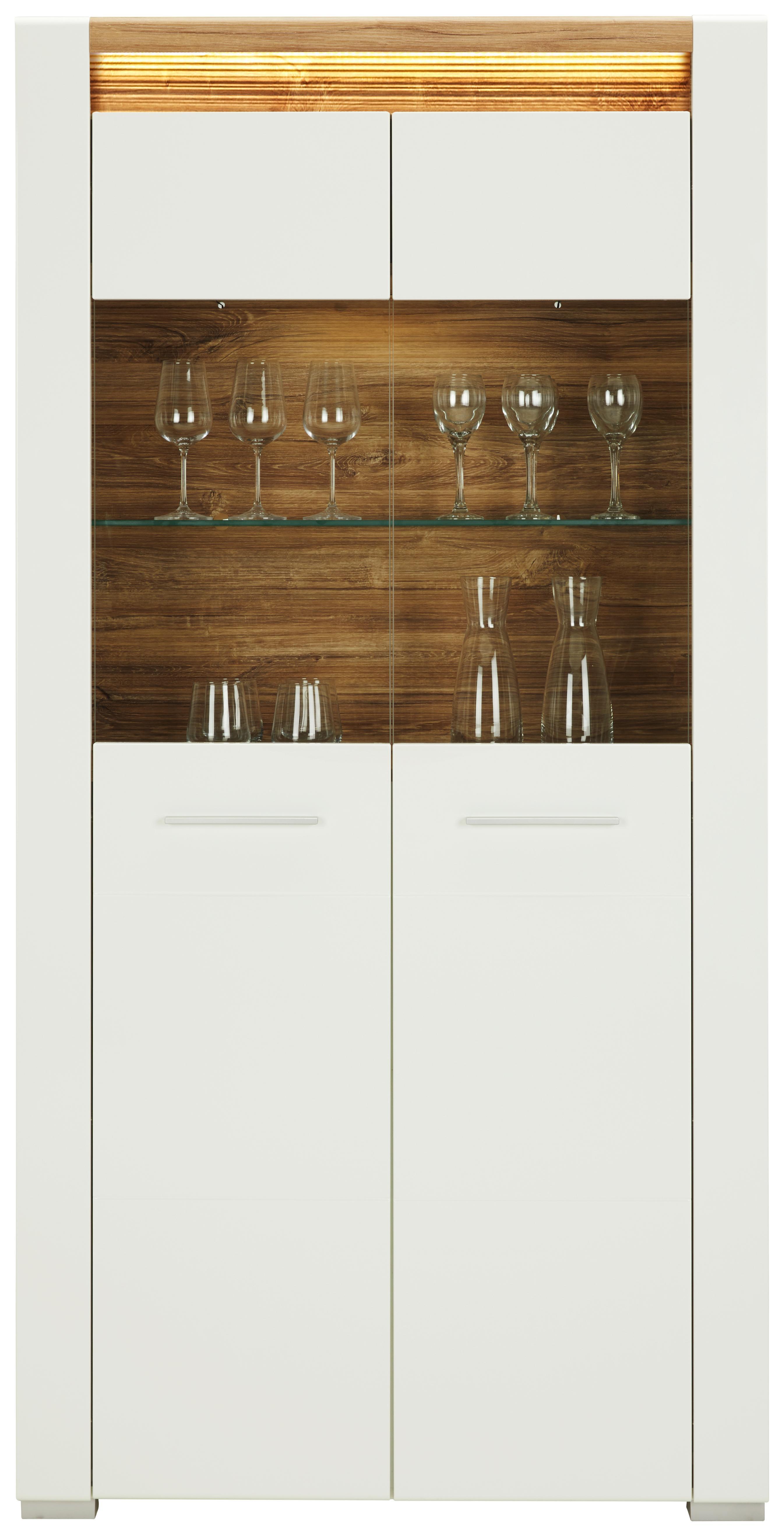 Vitrine in Weiß Hochglanz online kaufen mömax