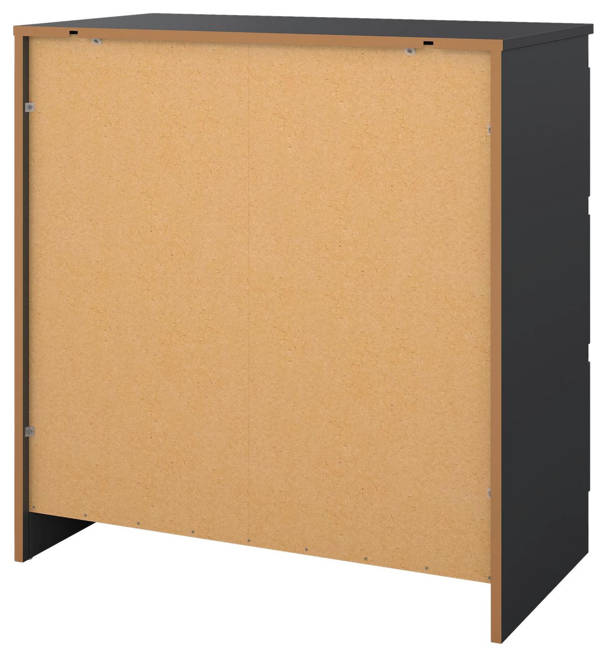 Kommode Mara Anthrazit Nachbildung - Anthrazit, KONVENTIONELL, Holz (77/80/42cm) - Mömax