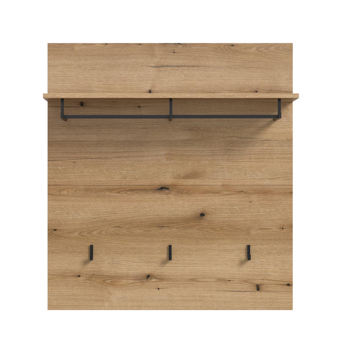 Garderobni Panel Scout, Barva Hrasta - temni hrast, Design, leseni material (90/98/27cm) - Livetastic