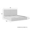 STOPPAD SÄNG MILA - svart/taupe, Modern, metall/trämaterial (180/200cm) - Bessagi Home